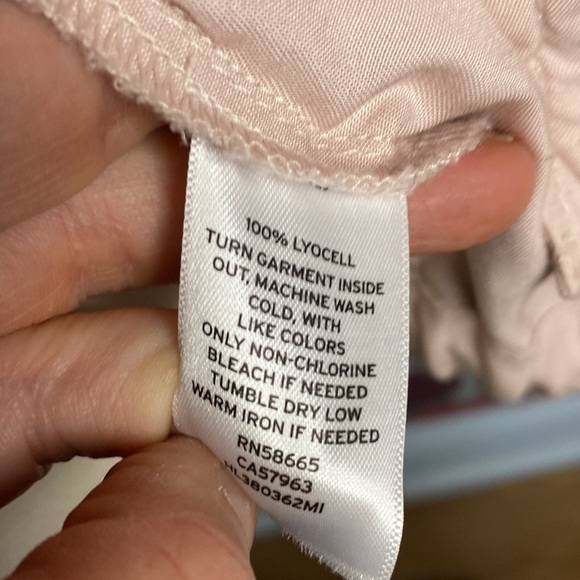 HINGE Light Pink 100% Lyocell Soft bomber spring jacket size S - Picture 10 of 10